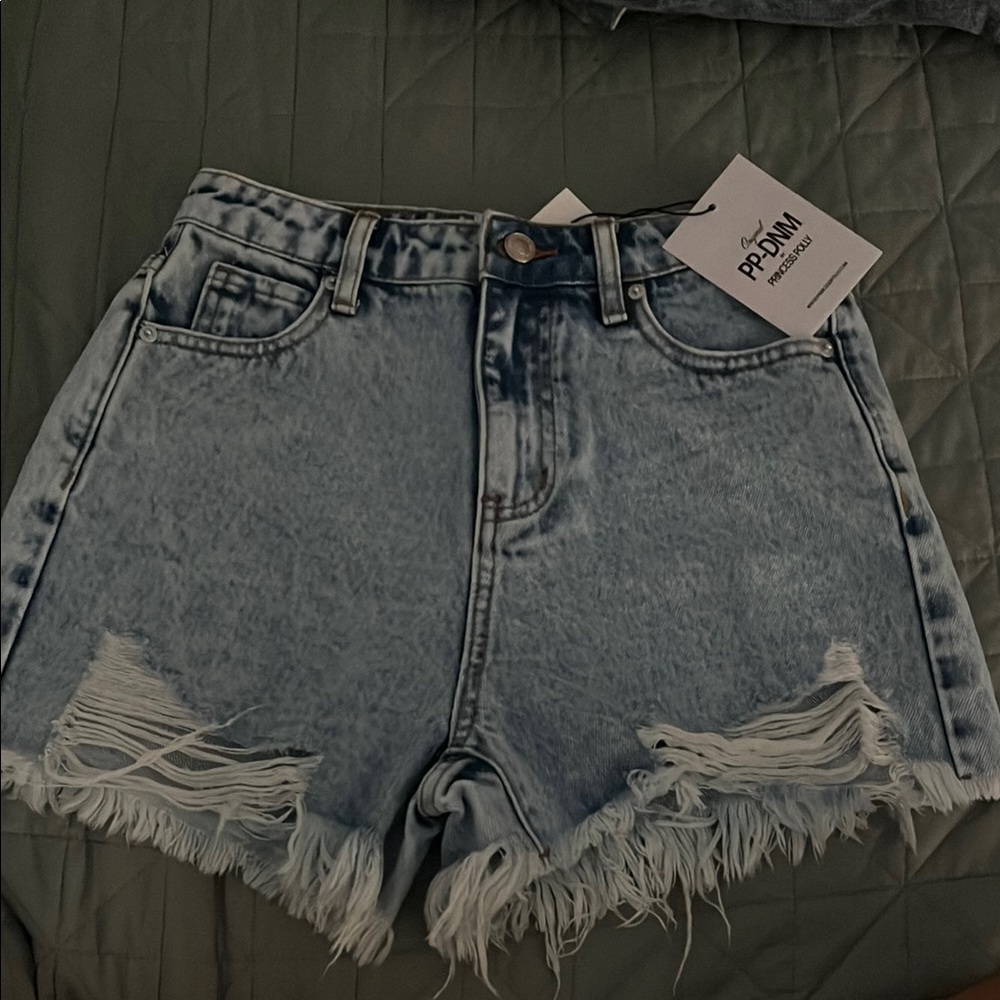 Pacsun Princess Polly Women's Blue Denim Shorts
